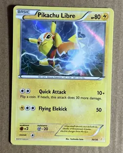 Pokemon Pikachu Libre (30 - Holo) 30/30 XY Trainer Kit: Pikachu Libre & Suicune - Image 1
