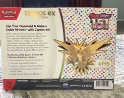 Pokemon TCG Scarlet & Violet 151 Zapdos Ex Collection |BRAND NEW SEALED Pokemon - Image 2