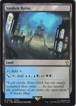 MTG Sunken Ruins (430) | NM | Commander: Final Fantasy (FIC) - Image 1