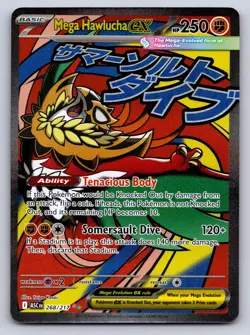 Mega Hawlucha ex 268/217 Mega Attack Rare Ascended Heroes - Image 1