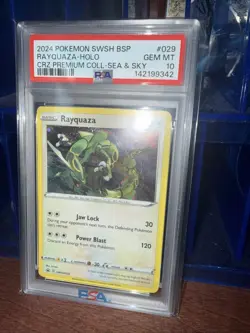 Pokemon 2024 Rayquaza SWSH029 Black Star Promo Premium Collection GEM MT PSA 10 - Image 2