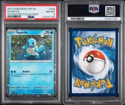 2023 POKEMON SVP EN-SV BLACK STAR PROMO 151 POSTER COLLECTION SQUIRTLE PSA 8 - Image 3