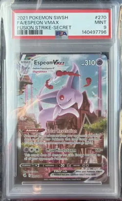 Pokemon Espeon VMAX Fusion Strike Full Alt Art #270 PSA 9 Mint - Image 1