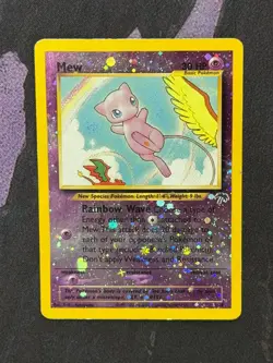 MEW 1/18 - Pokemon TCG Southern Islands English Reverse Holo Rare HP Heavy Play - Image 1
