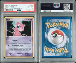 2006 POKEMON BLACK STAR PROMOS #040 MEW-HOLO PSA 8 - Image 3