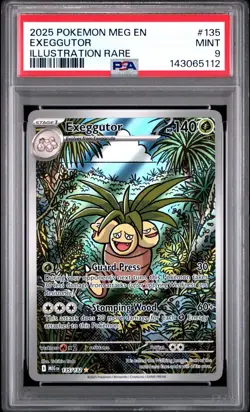 Pokemon TCG Exeggutor 135/132 Mega Evolution Illustration Rare PSA 9 - Image 1