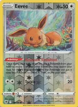 Eevee 119/189 Astral Radiance Pokemon Reverse Holo Lightly Played - Image 1
