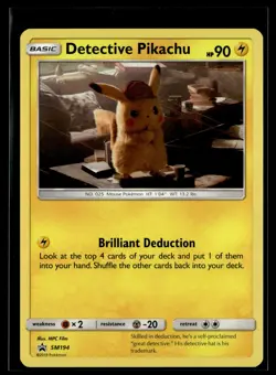 Detective Pikachu SM194 SM Black Star Promos Promo Pokemon - Image 1
