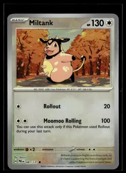 Miltank 081/131 Prismatic Evolutions POKEBALL Common Pokemon - Image 1