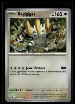Regigigas 086/131 Prismatic Evolutions POKEBALL Uncommon Pokemon - Image 1