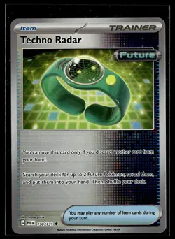 Techno Radar 130/131 Prismatic Evolutions POKEBALL Uncommon Pokemon - Image 1