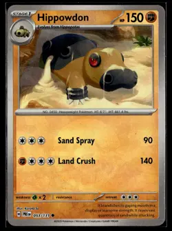 Hippowdon 053/131 Prismatic Evolutions POKEBALL Common Pokemon - Image 1