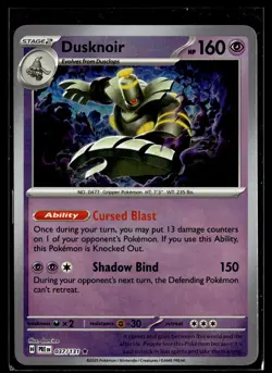 Dusknoir 037/131 Prismatic Evolutions POKEBALL Rare Pokemon - Image 1
