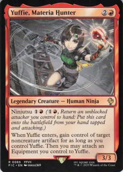 MTG Yuffie, Materia Hunter (65) | NM | Commander: Final Fantasy (FIC) - Image 1