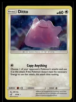 Ditto 17/18 Detective Pikachu Rare Ultra Pokemon - Image 1
