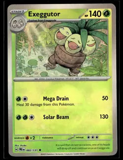 Exeggutor 002/131 Prismatic Evolutions POKEBALL Uncommon Pokemon - Image 1