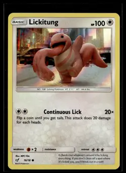 Lickitung 16/18 Detective Pikachu Common Pokemon - Image 1