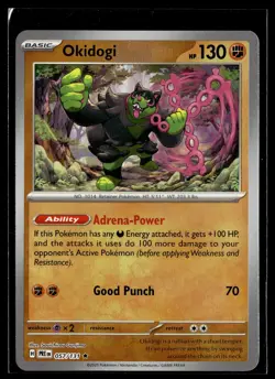 Okidogi 057/131 Prismatic Evolutions POKEBALL Rare Pokemon - Image 1