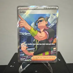 Judge 222/182 Pokemon Destined Rivals Full Art Secret Rare - Image 1