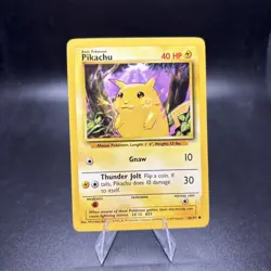 Pokemon TCG Pikachu Base Set 58/102 Regular Unlimited Common NM/LP -j - Image 1