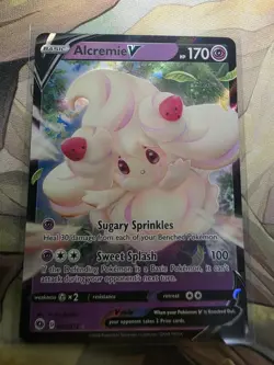 Pokemon Alcremie V 022/073 Champion's Path Ultra Rare Holo - Image 1