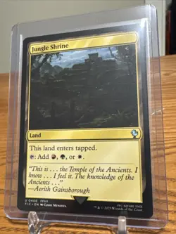 NM Jungle Shrine, MTG, Final Fantasy Commander, Magic the Gathering, 406 - Image 1