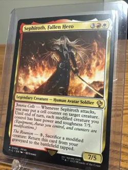 1 x Sephiroth, Fallen Hero - Commander: Final Fantasy - NM-Mint - MTG - Image 1