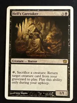 1x Hell's Caretaker (137) Core Set 9th Edition LP MTG Magic the Gathering x1 MKE - Image 1