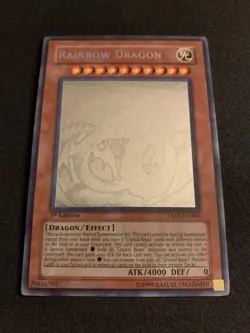 Rainbow Dragon (Ghost Rare) TAEV-EN006 1st Edition Yu-Gi-Oh LP - Image 1