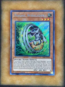 Yugioh Psychic Wheeleder SAST-EN024 Secret Rare 1st Ed LP - Image 1