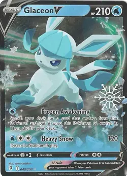 Miscellaneous Cards & Products #040/203 Glaceon V Ultra Rare,Holo - Image 1