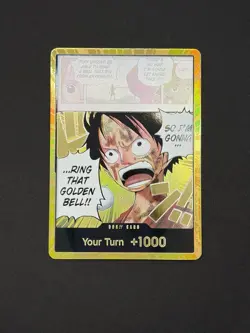 DON!! Card (Luffy) (Gold) Adventure on Kami's Island Foil - Image 1