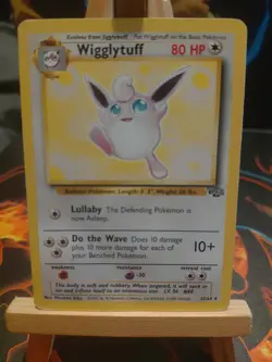 Pokemon TCG Wigglytuff Jungle Card 32/64 Unlimited Rare Non-Holo WOTC 1999 - Image 1