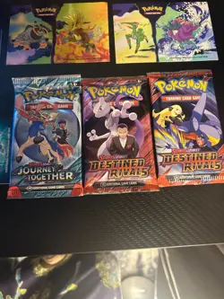 Pokemon TCG Tin – Suicune Promo Card + Destined Rivals x2 + Journey Together - Image 2