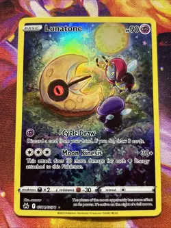Lunatone GG11/GG70 Pokemon Card Crown Zenith Galarian Gallery Ultra Rare NM/M - Image 1