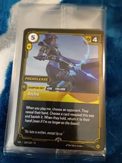 Riftbound League of Legends TCG english Card Unleashed Ashe 169/219 P Promo - Image 1