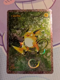 Pokemon Fanart Dittomon Card 1st Edition Raicho (Raichu) - Image 1