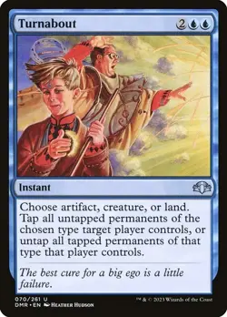 Turnabout 1x MtG Dominaria Remastered SP/NM - Image 1