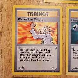 Vintage Pokemon 1st Edition Lot 14 Non-Holo Cards Fossil Team Rocket Gym Heroes - Image 5