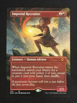 1x MTG Imperial Recruiter (Borderless) - Modern Horizons 2 (MH2) #314 - Magic - Image 1