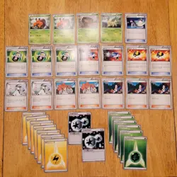 Pokemon Japanese Lot 2011 BK2 Battle Strength Deck Leafeon Trainers Energy Cards - Image 1