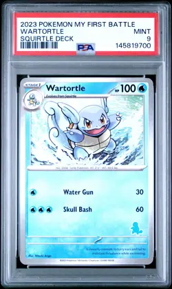 2023 POKEMON MY FIRST BATTLE-SQUIRTLE DECK WARTORTLE PSA 9 - Image 1
