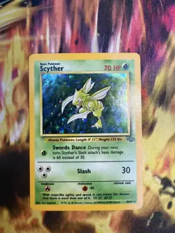 Scyther 10/64 Unlimited Jungle Pokemon TCG Holo - Image 1