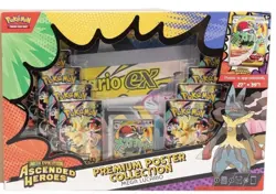 Pokemon TCG: Ascended Heroes Premium Poster Collection Mega Lucario Sealed - Image 1