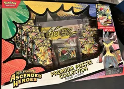 Pokemon TCG: Ascended Heroes Premium Poster Collection Mega Lucario Sealed - Image 2