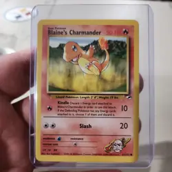 Blaine's Charmander 61/132 Common Gym Heroes Pokemon Unlimited Moderately Played - Image 1