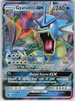 Pokemon TCG Gyarados GX Ultra Rare SM - Crimson Invasion 18/111 - Image 1