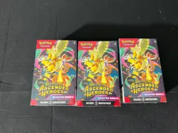 3 Pokemon TCG Mega Evolution Ascended Heroes Heavy 151g Booster Bundle GOD PACKS - Image 1