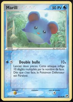 Carte Pokemon Marill 68/100 Tempete de sable Francais - Image 1