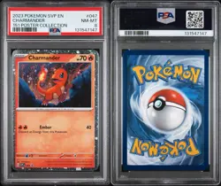 2023 POKEMON SVP EN-SV BLACK STAR PROMO 151 POSTER COLLECTION CHARMANDER PSA 8 - Image 3